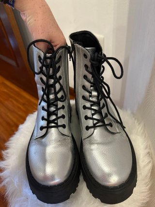 Botas Zara Plata Mujer