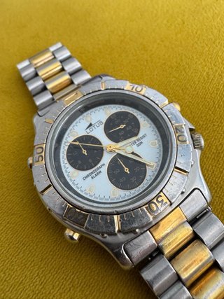 Reloj Lotus Cronógrafo Dorado y Plateado