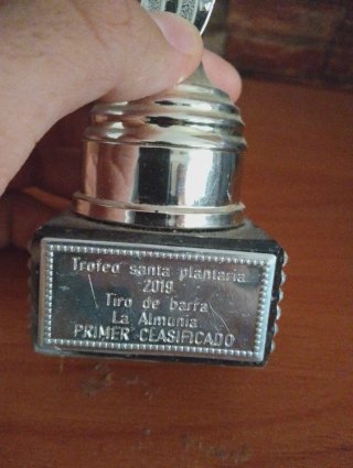 Trofeo deportivo plateado