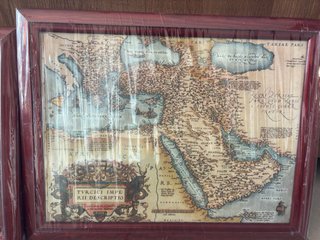 Colección 5 cuadros mapas antiguos imperios