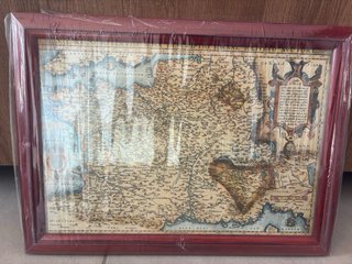 Colección 5 cuadros mapas antiguos imperios