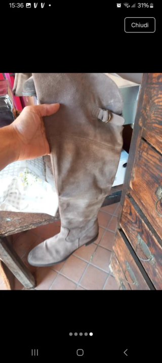Stivali donna in camoscio
