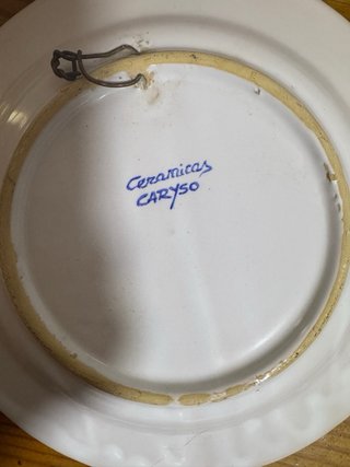Plato Cerámica Caryso Toledo Don Quijote