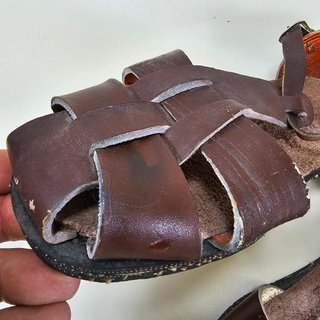 Sandalias de cuero hombre talla 41 AÑOS 70