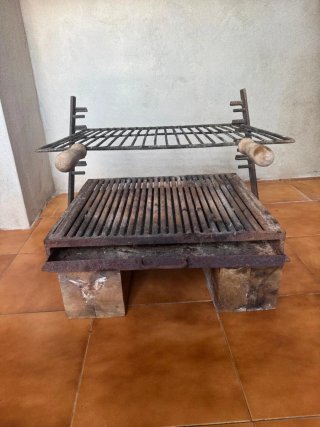 Barbacoa de forja para leña/carbón