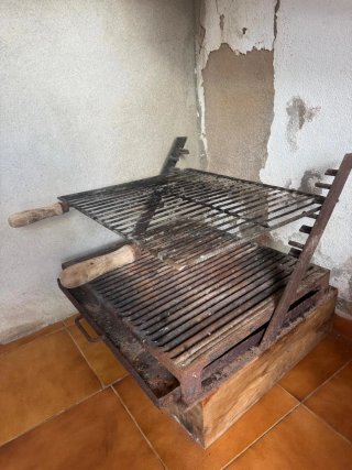 Barbacoa de forja para leña/carbón