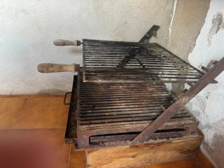 Barbacoa de forja para leña/carbón
