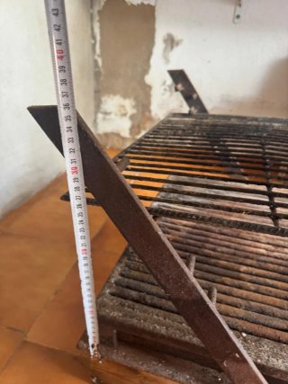 Barbacoa de forja para leña/carbón