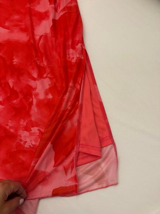 Vestido tul estampado floral