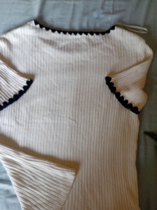 Camiseta Zara canalé S
