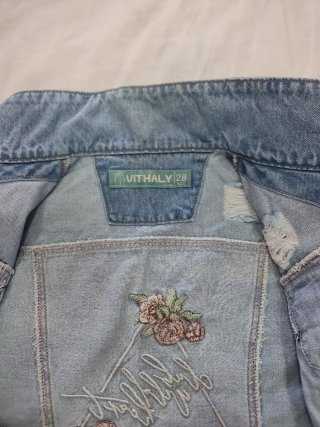 Chaqueta vaquera VITHALY bordada