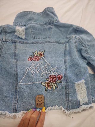 Chaqueta vaquera VITHALY bordada