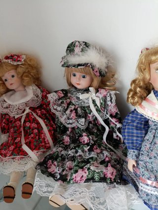 Bambole in porcellana vintage
