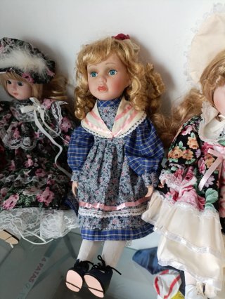 Bambole in porcellana vintage