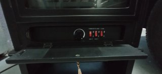 Chimenea eléctrica negra
