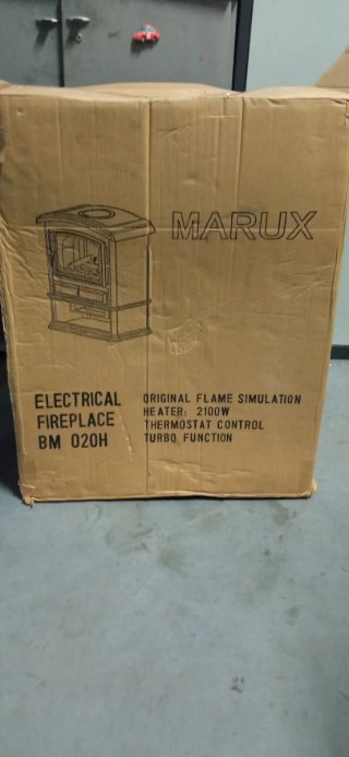 Chimenea eléctrica negra