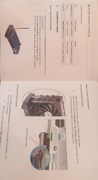 RIITOP Carcasa eGPU USB4 40Gbps