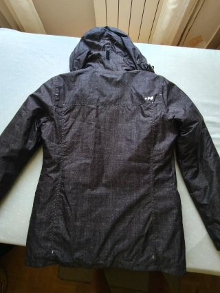 Chaqueta de esquí Wedze negra y rosa