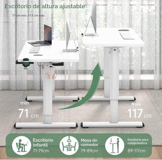 Escritorio Elevable Blanco