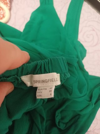 Vestido verde Springfield Talla L