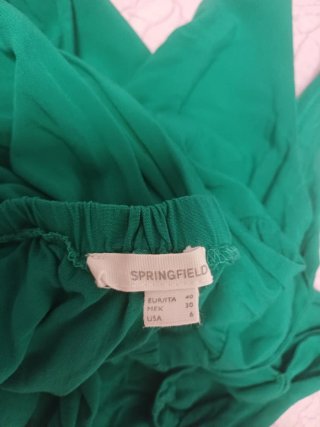 Vestido verde Springfield Talla L