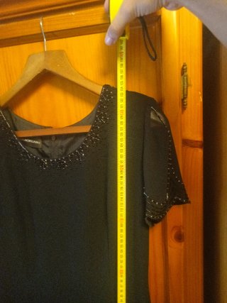 Vestido largo negro Donna Morgan
