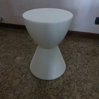 Sgabello Kartell Prince Aha vintage bianco