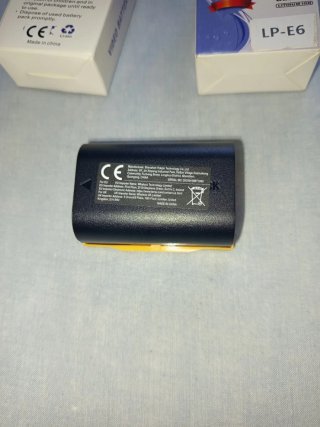 Confezione da 2 batterie LP-E6 digitali per Canon NUOVE