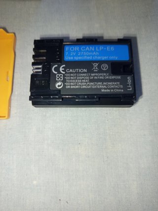 Confezione da 2 batterie LP-E6 digitali per Canon NUOVE