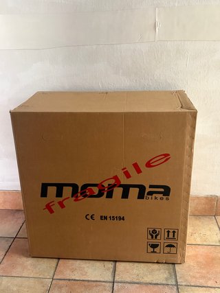 Bicicleta Moma E-Bike 20 Plegable Negra NUEVA
