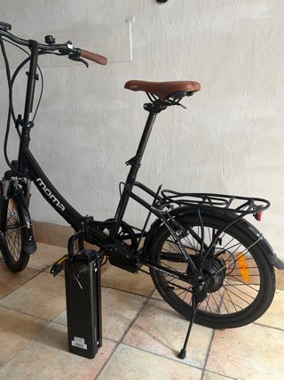 Bicicleta Moma E-Bike 20 Plegable Negra NUEVA