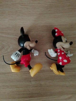 Coppia Minnie e Topolino personaggi snodabili