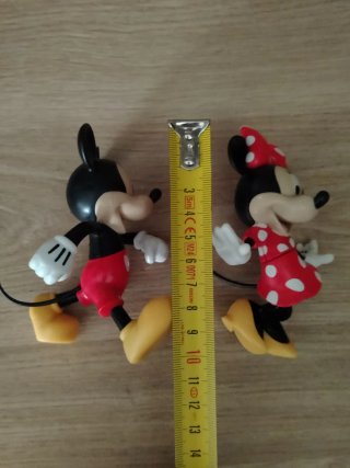 Coppia Minnie e Topolino personaggi snodabili