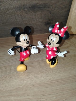 Coppia Minnie e Topolino personaggi snodabili