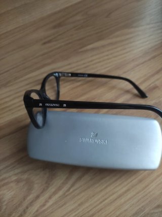 Gafas Swarovski Grazia Negras y Plateadas