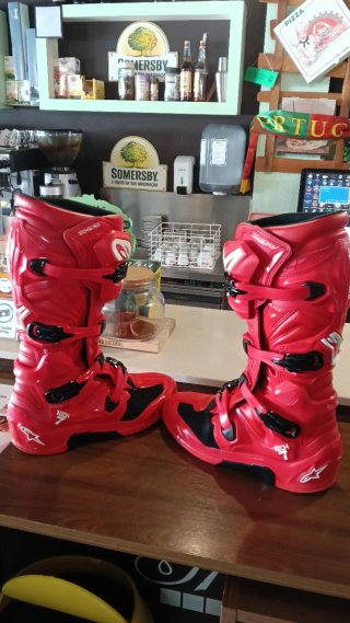 Botas Alpinestars Tech 7 Vermelhas