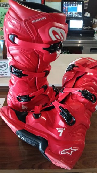 Botas Alpinestars Tech 7 Vermelhas