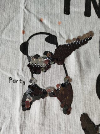 Camiseta ositos bailarines con lentejuelas