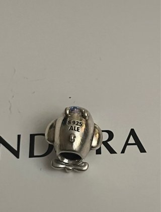 Charm avión Pandora plata
