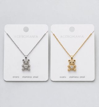 Colgante Oso Corazón  Lote de 8 colgantes