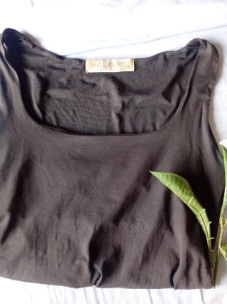 Camiseta Zara Tirantes Anchos Talla M Marrón