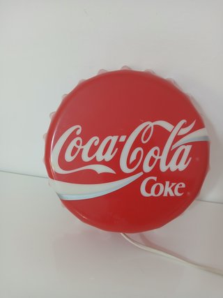 Insegna Luminosa Tappo Coca Cola Vintage