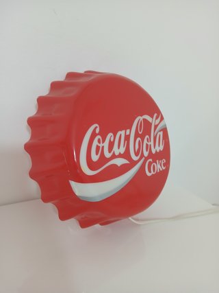 Insegna Luminosa Tappo Coca Cola Vintage