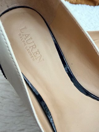 Bailarinas J.Crew Piel Negro/Blanco Talla 38