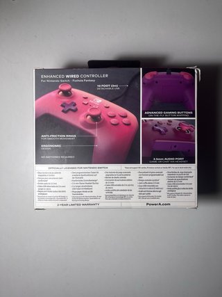 Mando Pro Nintendo Switch Rosa/Morado