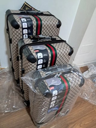 Juego 3 Maletas Gucci Beige Multicolor