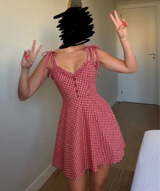 Vestido Vichy Rojo y Blanco