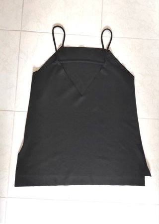 Pull&Bear Blusa Negra Tirantes