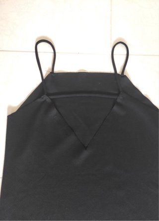 Pull&Bear Blusa Negra Tirantes