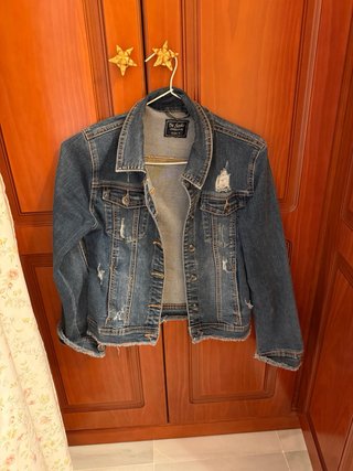 Chaqueta Vaquera Mujer Talla S Desgastada